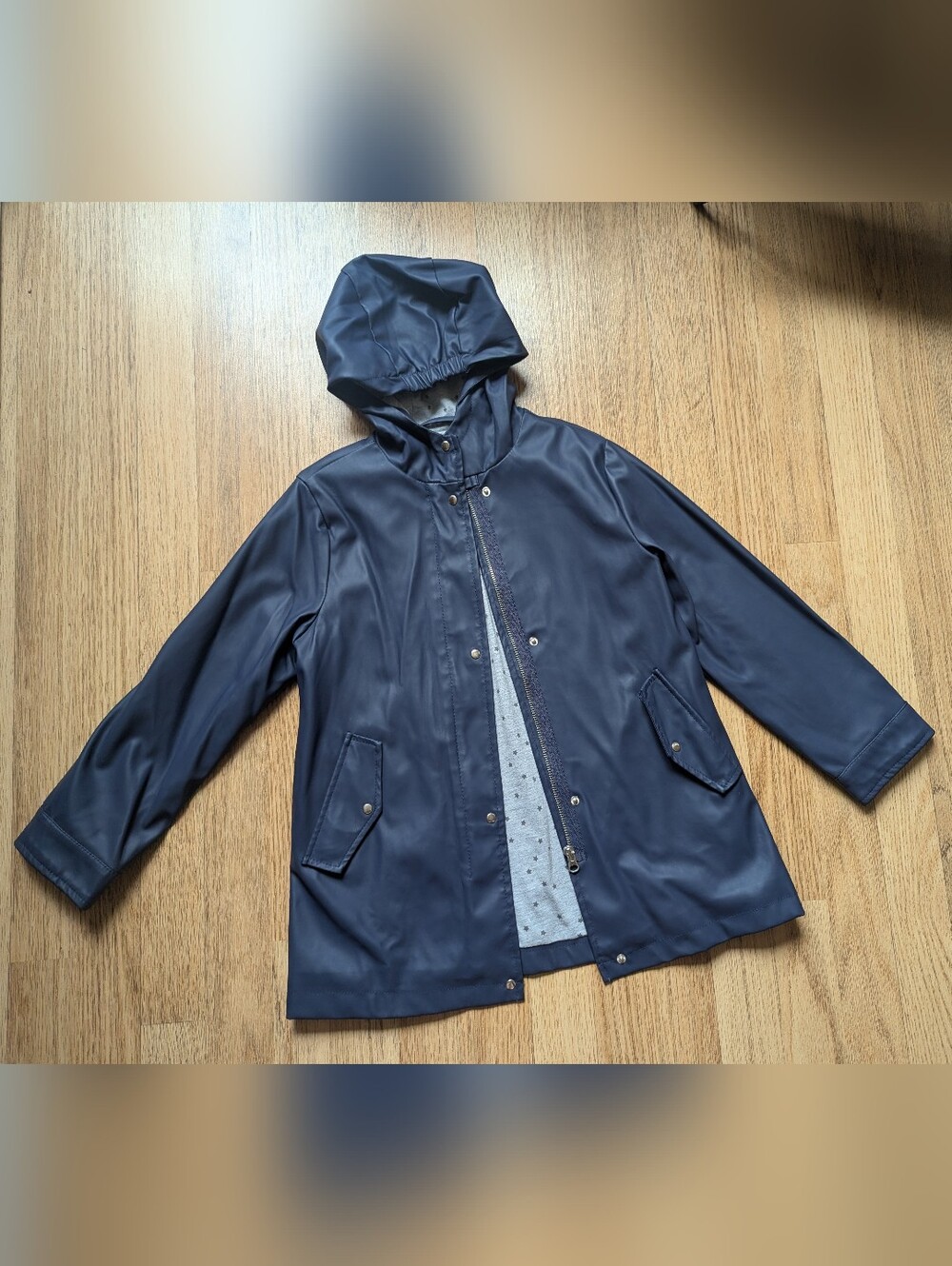SZ 9 Kids mango Rain Jacket Rubberized